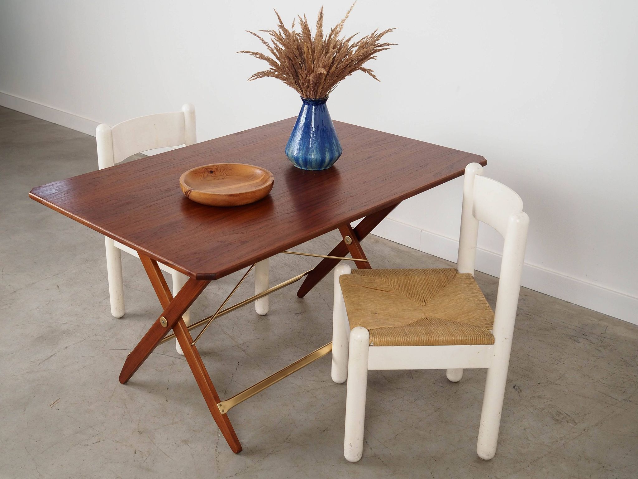 Table pliante en teck, design danois, années 1970, fabriquée au Danemark
