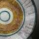 Large ceramic art bowl from the 50s and 60s, vintage wall decor or fruit bowl