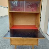 Secretary chest of drawers vintage light wood year 50 60