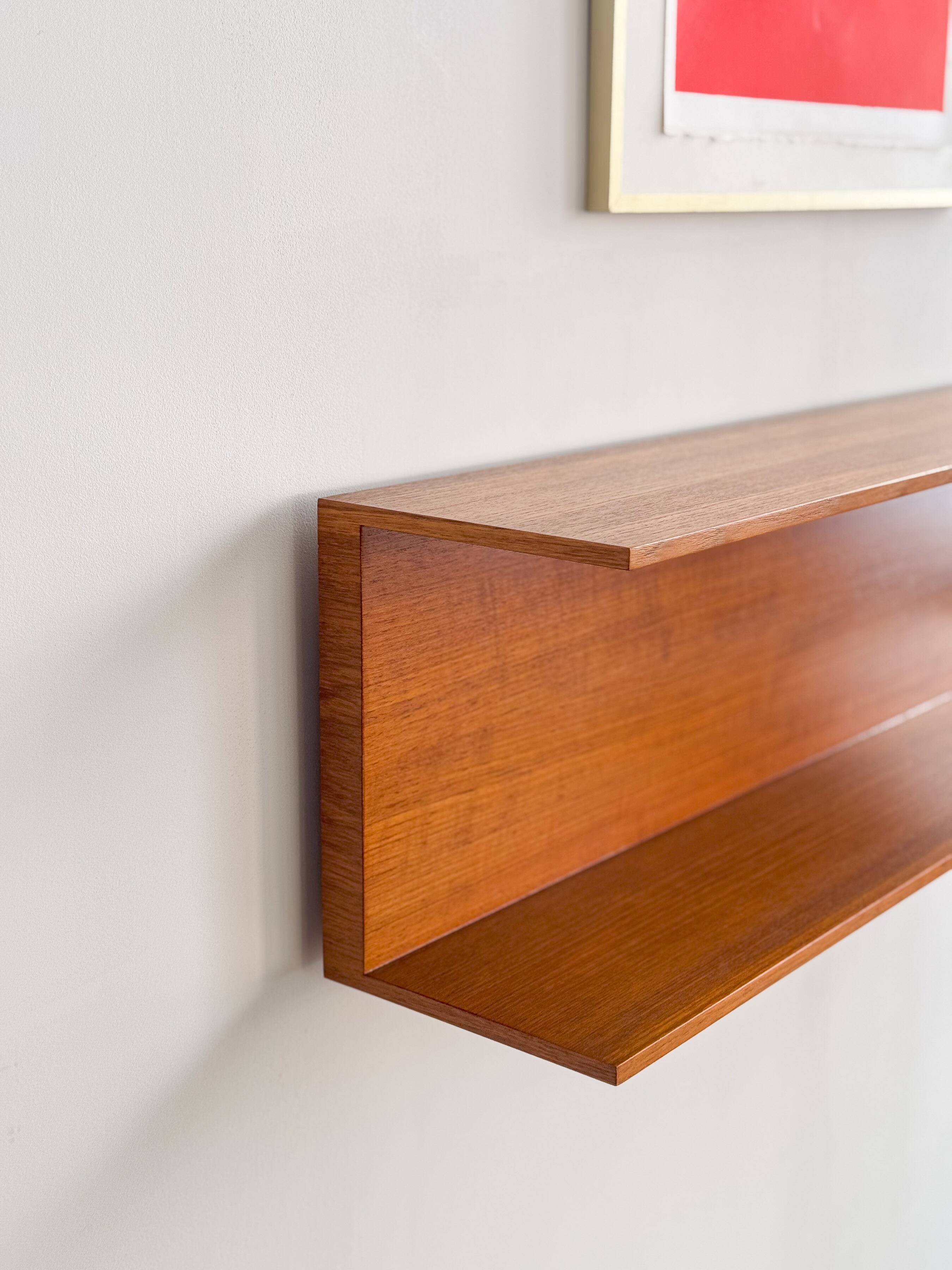 Mid-Century Shelf or Wall Unit in Teak by Walter Wirz for Wilhelm Renz, 100