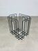 Black metal magazine rack by Willy Glaeser for TMP, 1980s.
