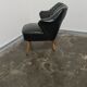 Chaise skai noir vintage