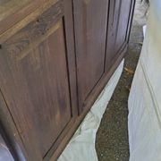 Art Deco style sideboard in palm wood