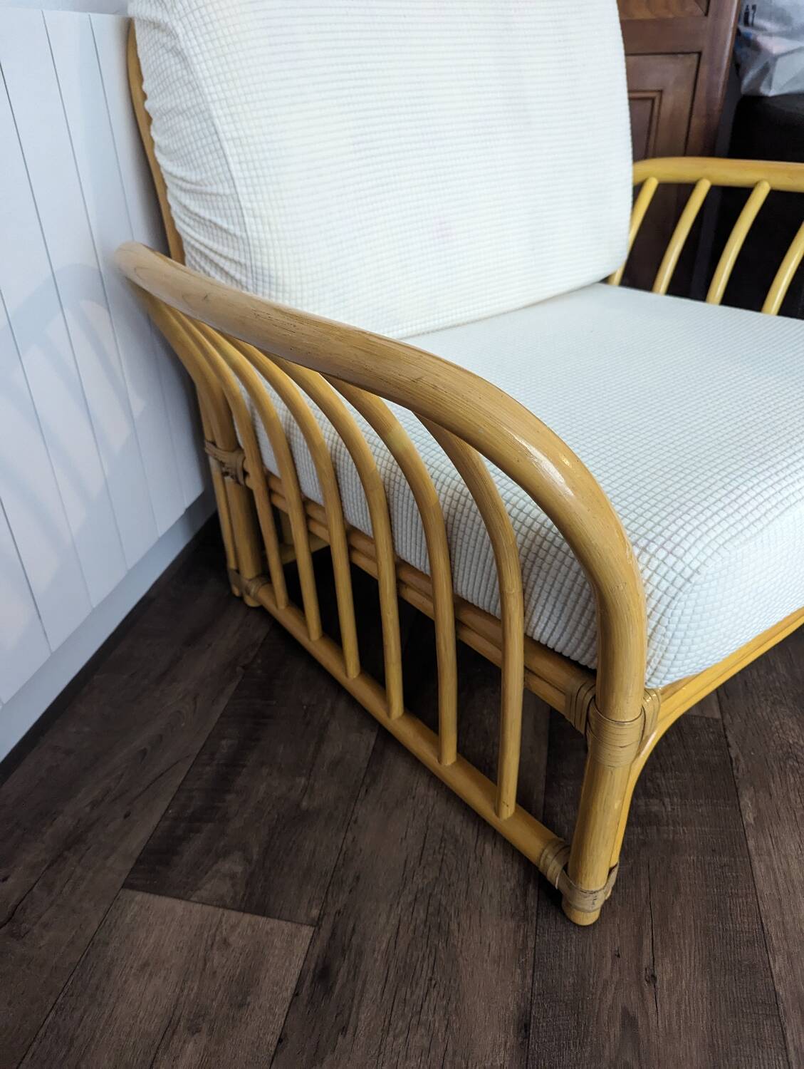 Rattan armchair from Maison Maugrion