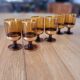 6 verres à liqueur vintage