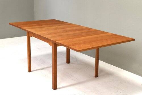 Scandinavian drop leaf dining table in oak, 1970s
