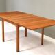 Scandinavian drop leaf dining table in oak, 1970s