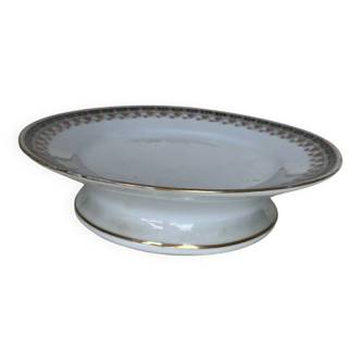 Plat sur talon Présentoir à mignardises en porcelaine