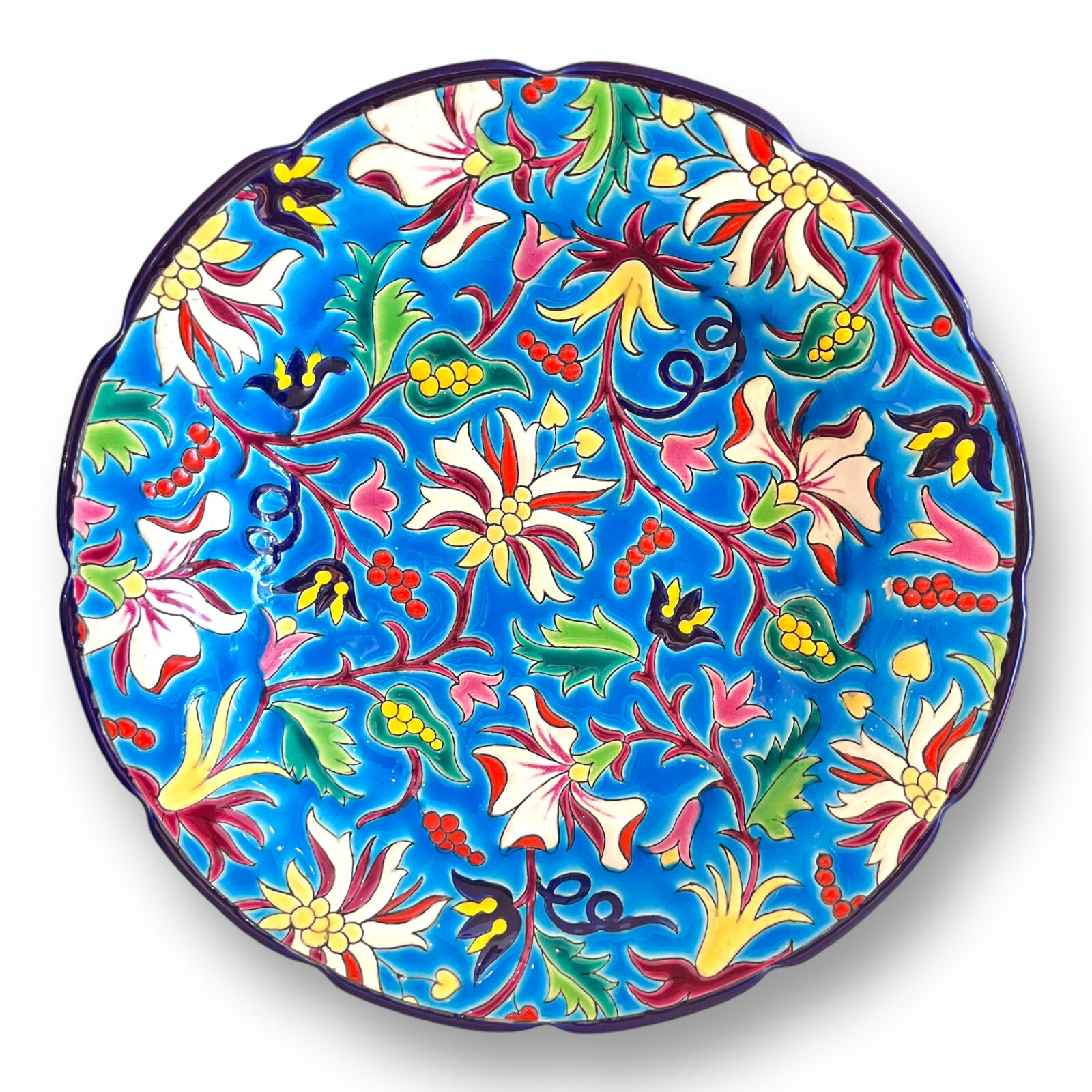 Flat enamels of longwy décor 652