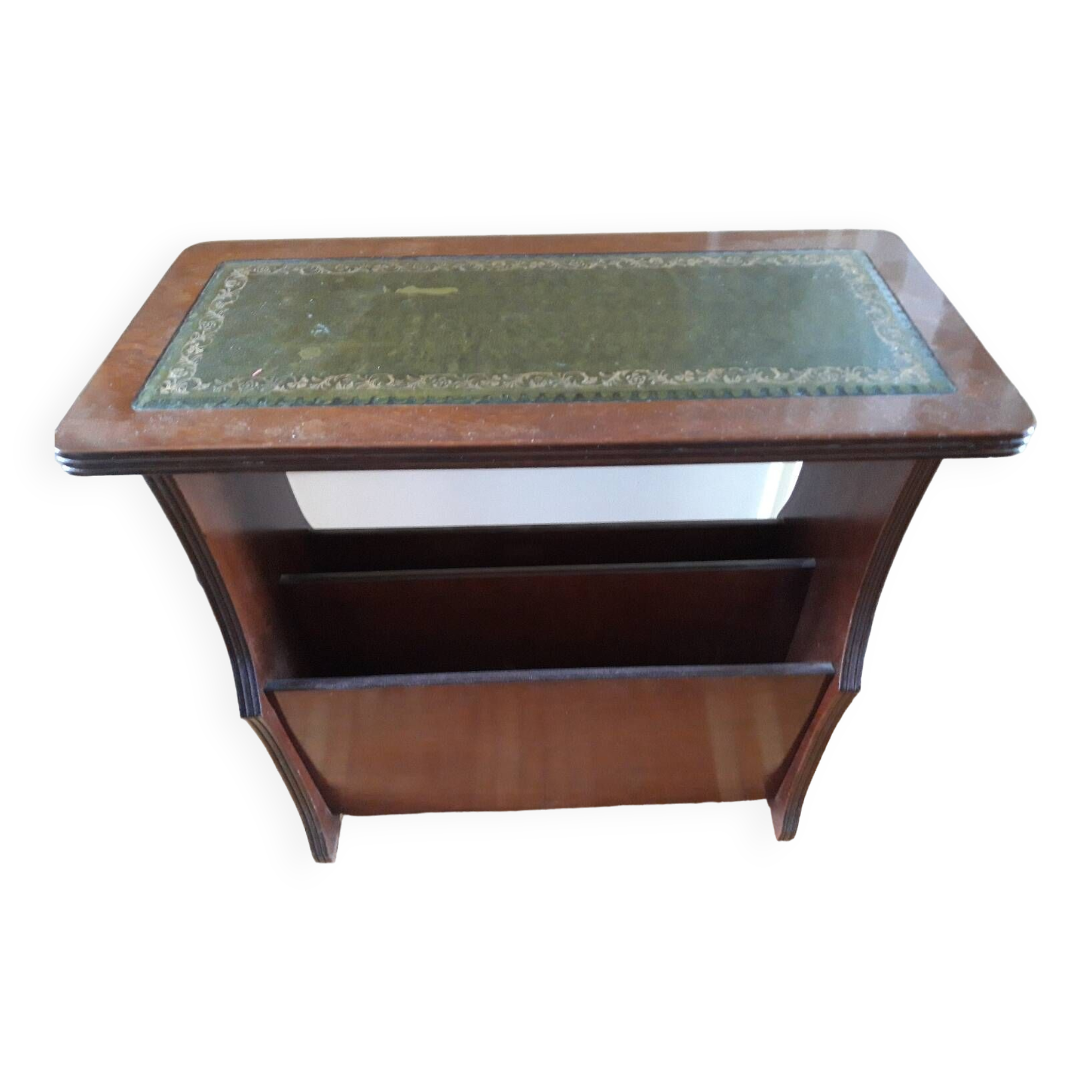 English mahogany magazine rack