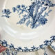 5 assiettes creuses terre de fer gien modèle chardons made in france