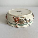 Polychrome ironstone sponge holder bowl Sarreguemines