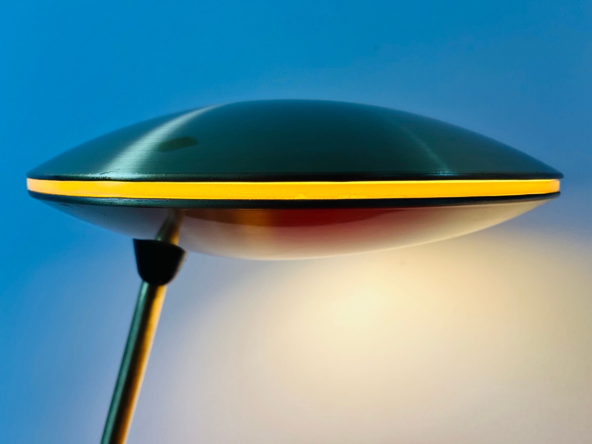 Aluminor brass ufo table / desk lamp 1950