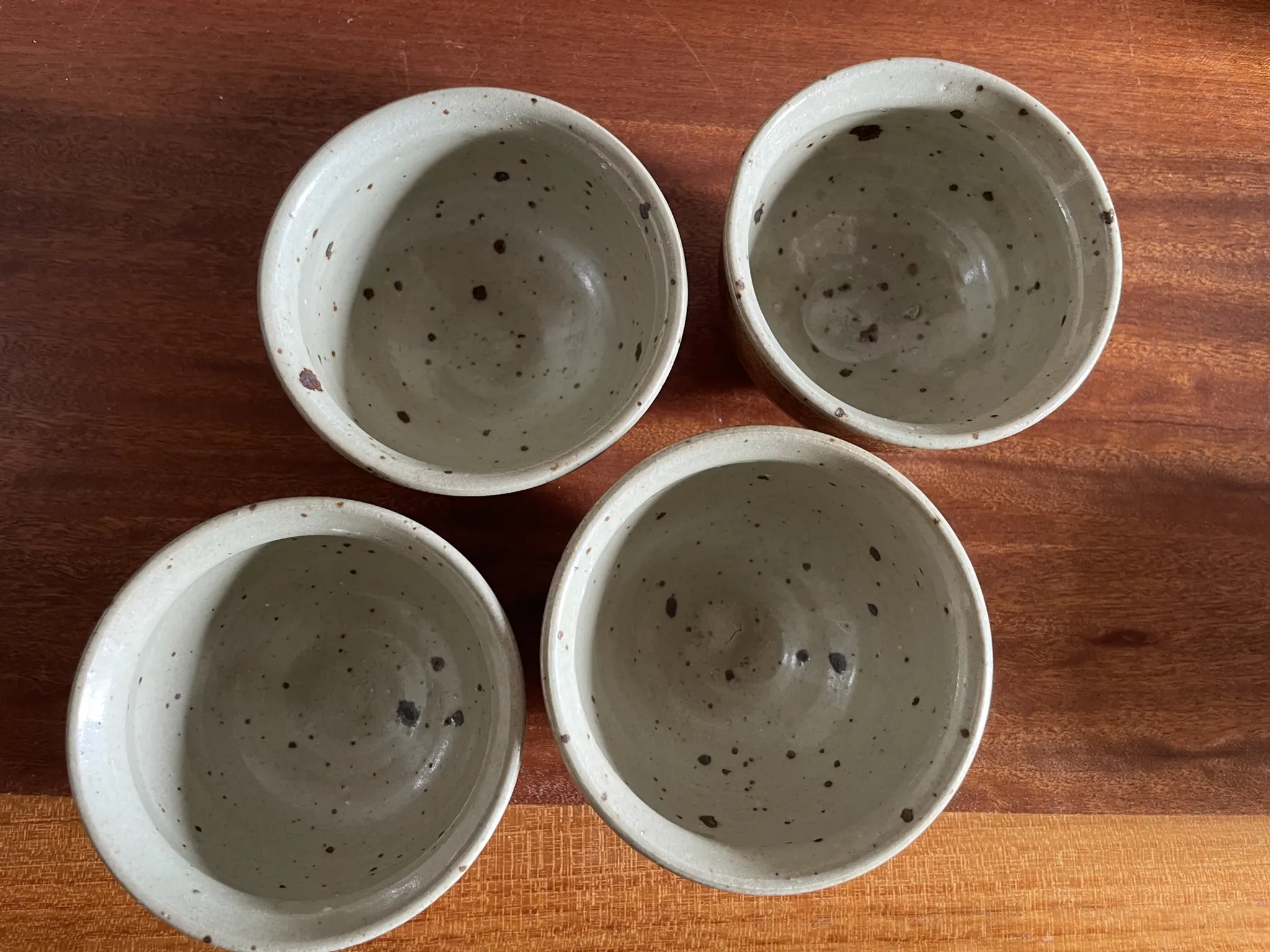 4 pyrite stone ramekins by Pierre Digan