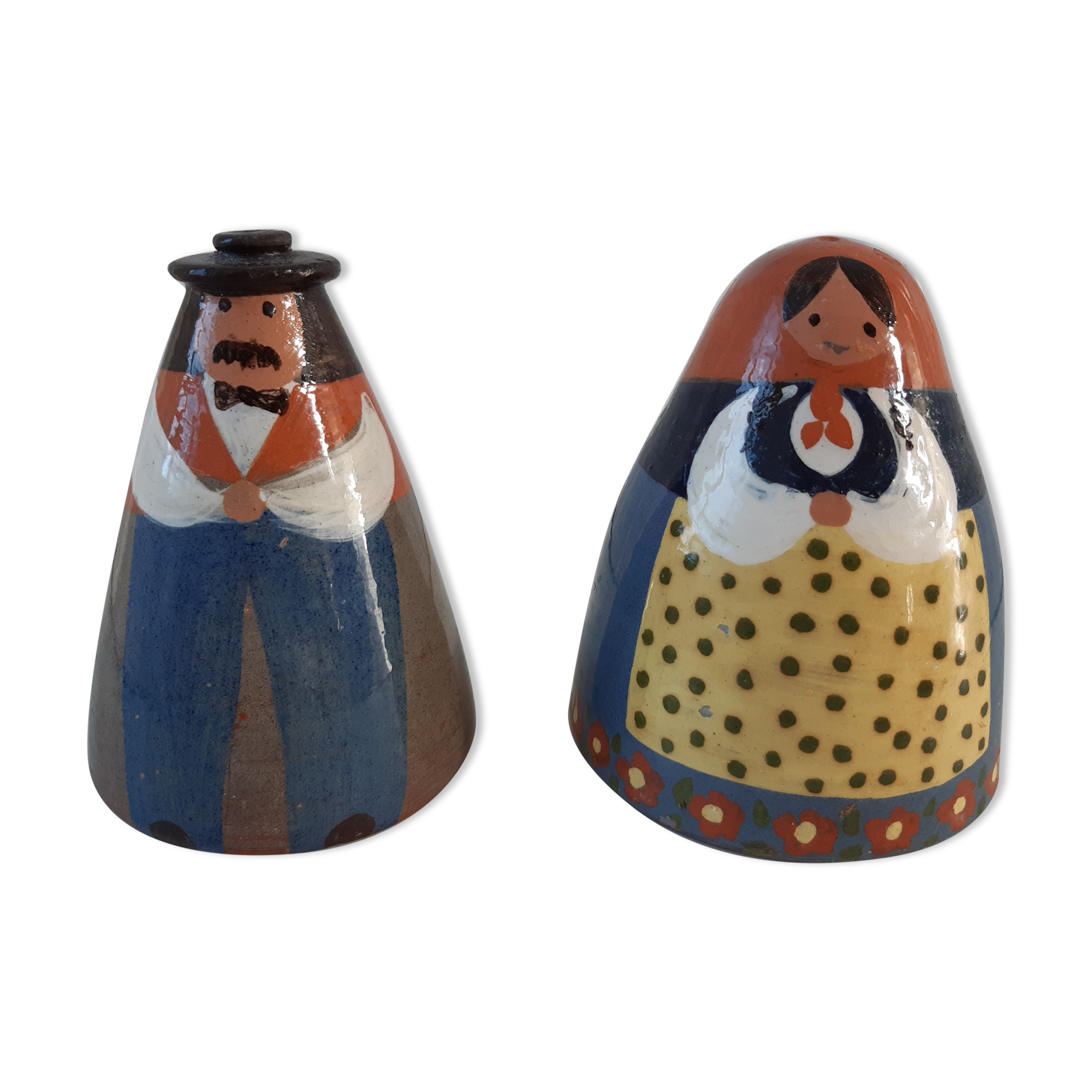 Duo salt pepper ceramic by Lussan Heidi Caillard