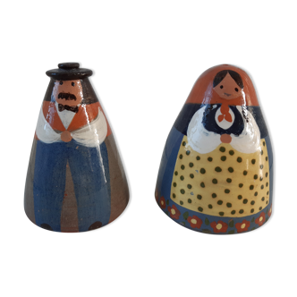 Duo sel poivre en céramique de Lussan Heidi Caillard