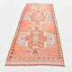 4x10 Runner Salmon Pink Vintage Runner, Turkish Wool Runner, 103x307Cm
