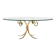 Table basse en laiton et verre