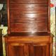 Sideboard with half-columns in walnut, Empire period.