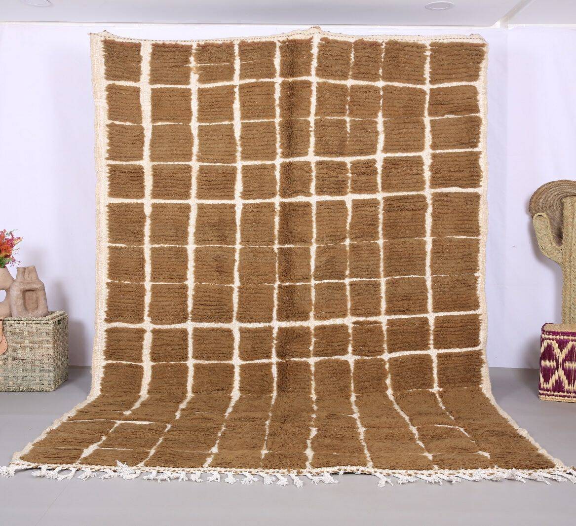 Handmade wool Berber rug 300X200 cm