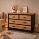 Commode bois massif et noir