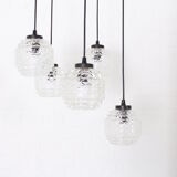 5-globe waterfall chandelier