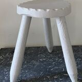 Painted brutalist stool