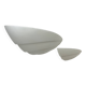 Pair of vintage matte white plaster wall lights, France 1970
