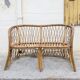 Banquette en rotin tressé vintage