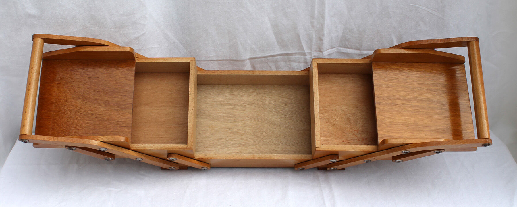 Blond wood sewing case