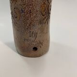 Large sandstone lamp signed Monange
