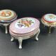 Set of 3 Limoges porcelain candy box