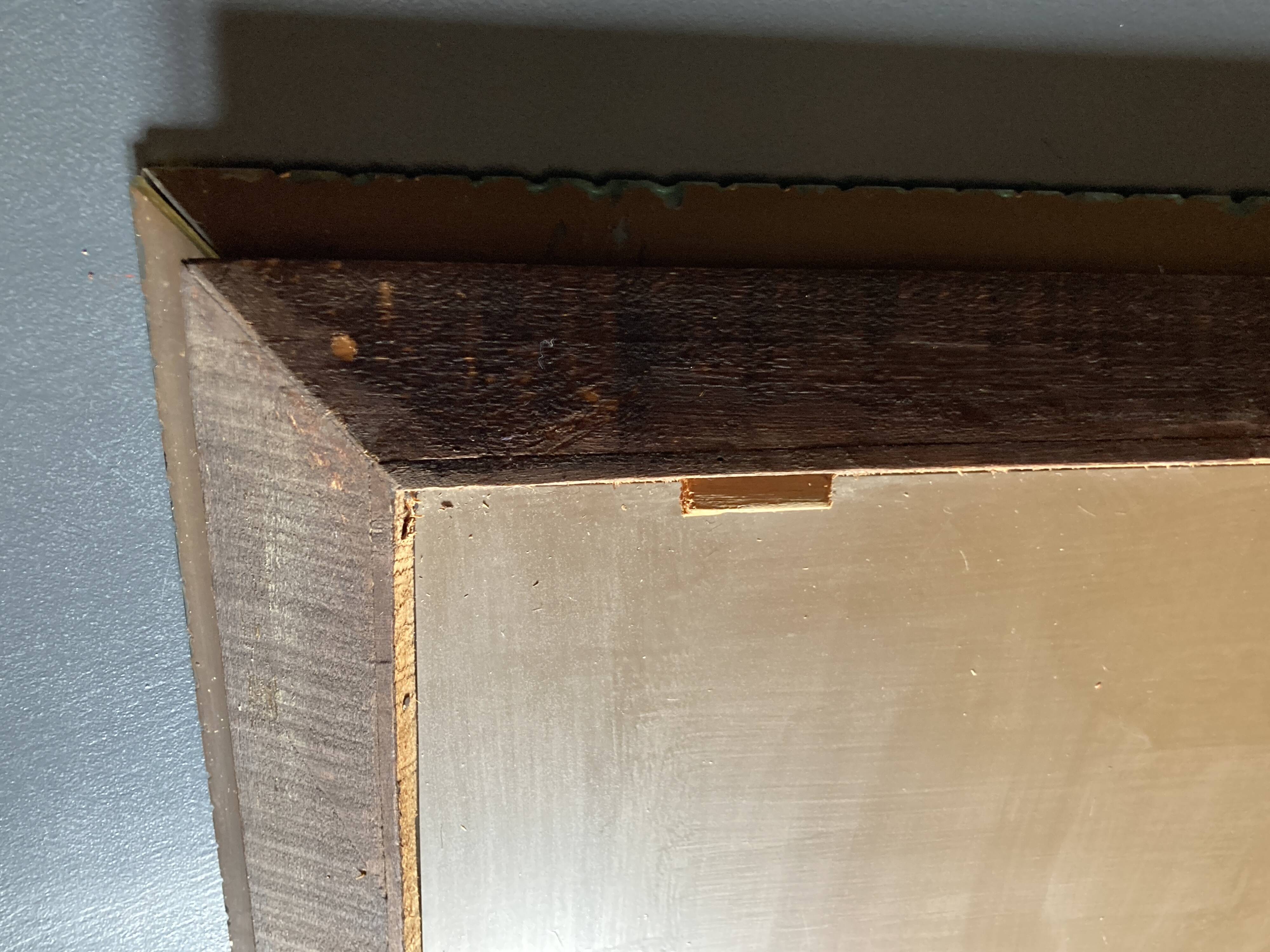 1940s mirror with glazing beads