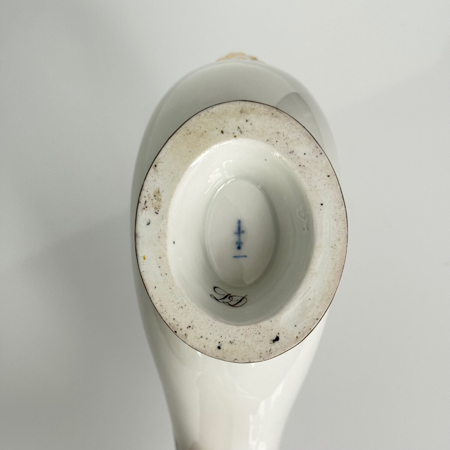 KPM Berlin porcelain sauce boat with tray | Early 19th century