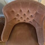 Lot de deux fauteuils crapaud