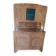 Art Deco two-body sideboard in natural chestnut.