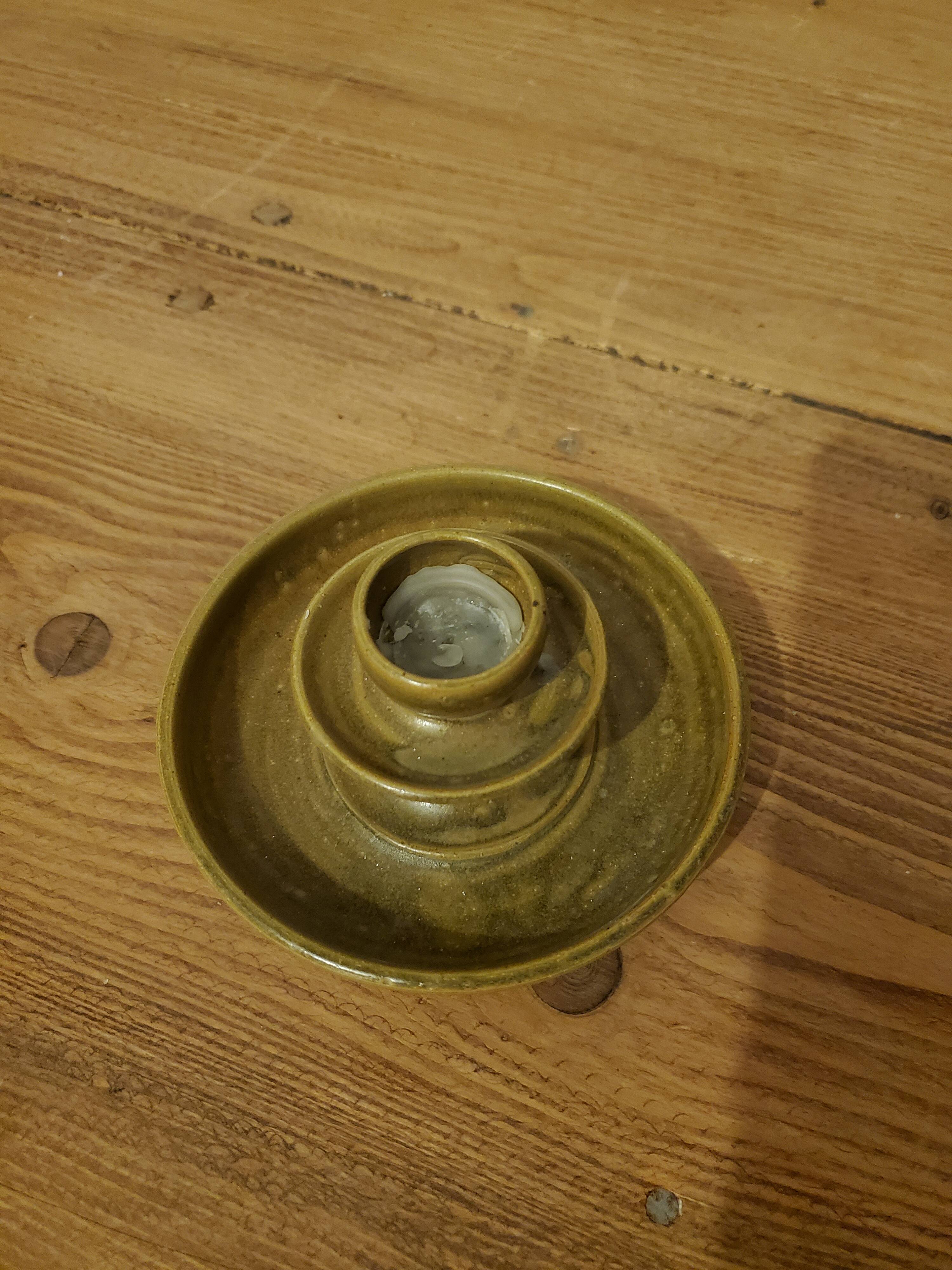 Sandstone candle holder