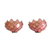 Mother-of-pearl lotus wall lamps