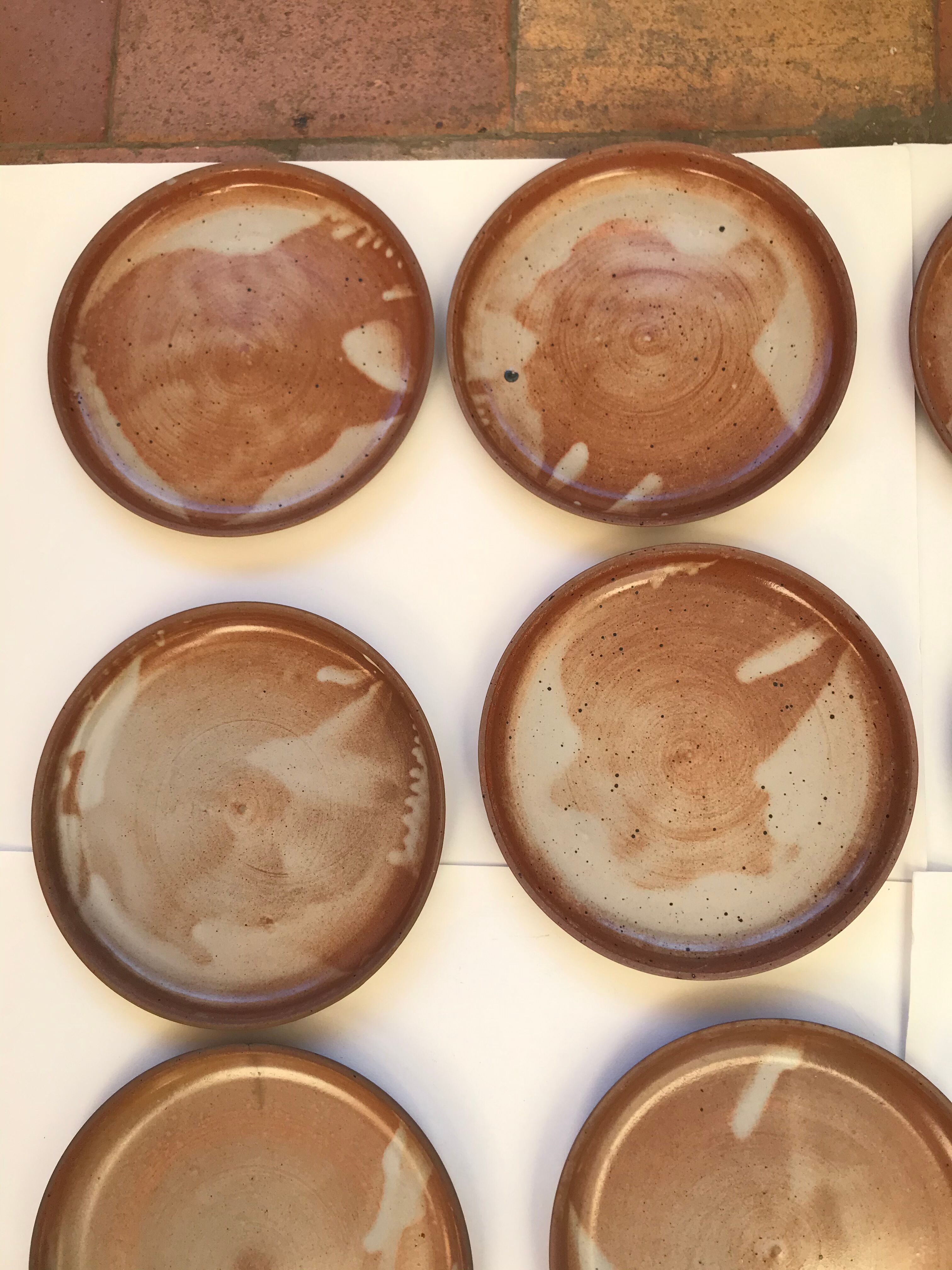 11 vintage sandstone plates