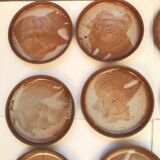 11 vintage sandstone plates