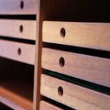 Arne Vodder pour Sibast Combinaison de deux buffets suspendus Palissandre années 60 – A
