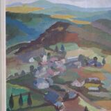 Landscape painting valley