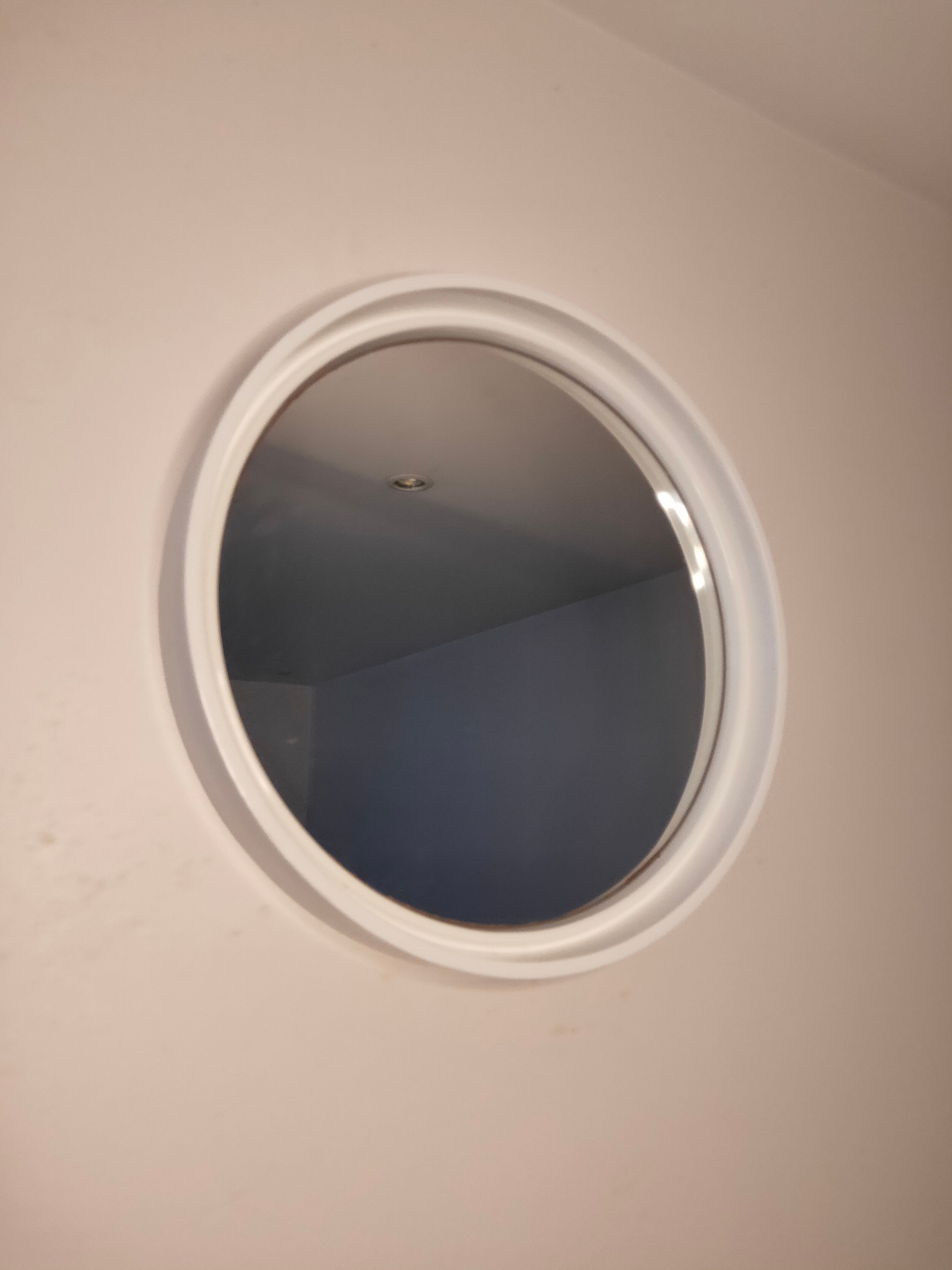 Round plastic mirror Gilac prisunic