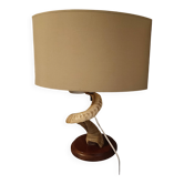 Lampe de salon en corne de bélier, vintage