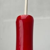 Glass pendant lamp of the mid-century Danish model by Jacob E. Bang for Fog & Mørup and Holmegaard, 1960s.