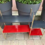 60's black and red String shelf