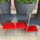 60's black and red String shelf