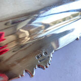 Old flat tray of service Christofle model rockeries silver metal