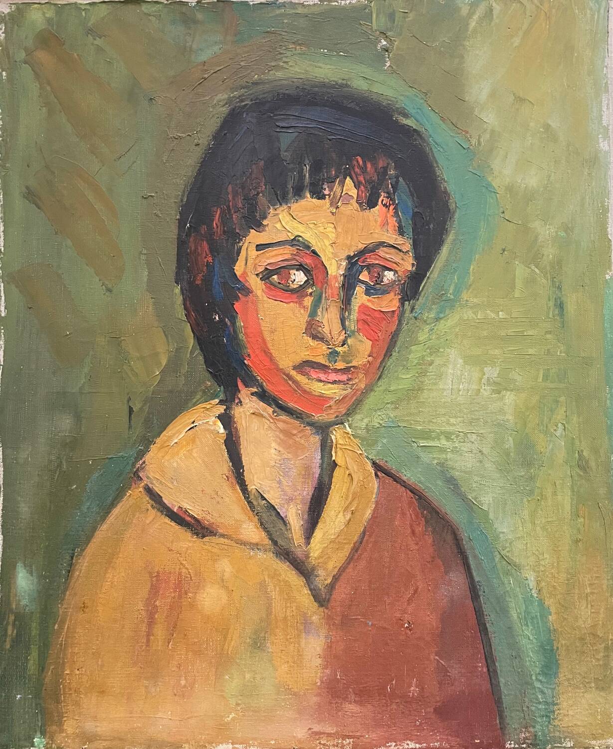 20th century portrait or self-portrait painting