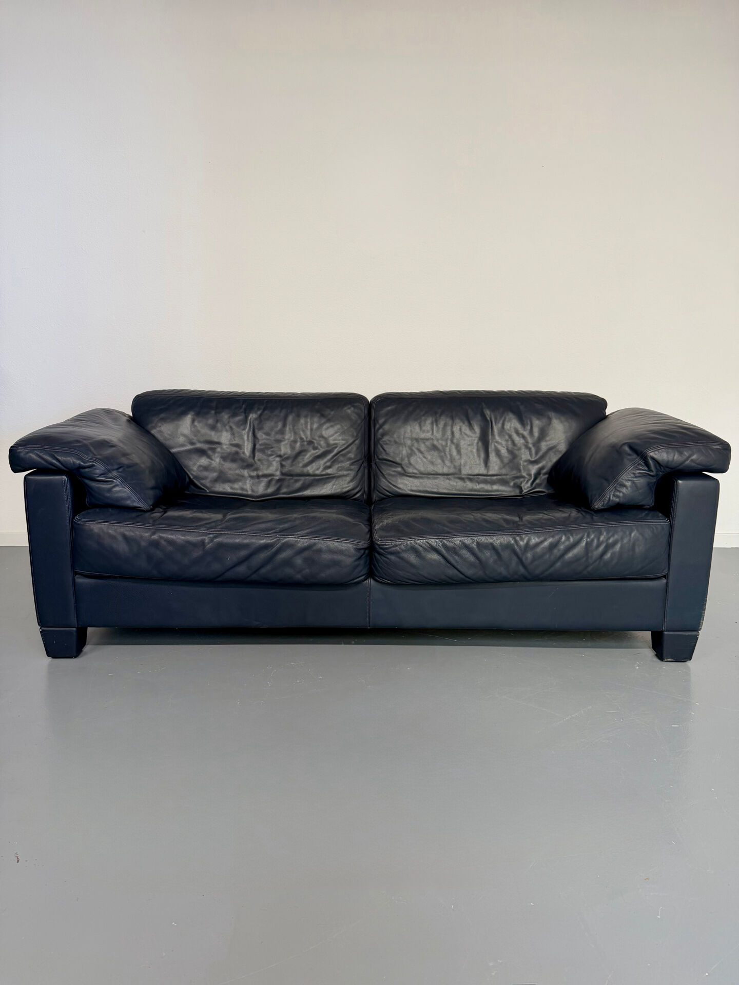 Canapé 3 places design de sede cuir épais modèle ds-17 vintage an80